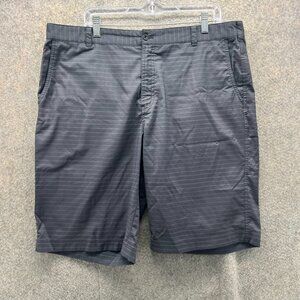 Nike Shorts Mens 36 Gray Chino Flat Front Dri Fit Tour Performance Golf Golfer